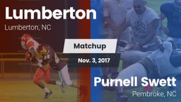 Matchup: Lumberton High vs. Purnell Swett  2017