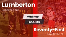 Matchup: Lumberton High vs. Seventy-First  2018