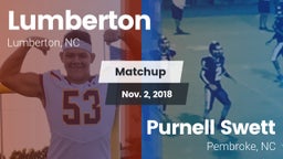 Matchup: Lumberton High vs. Purnell Swett  2018