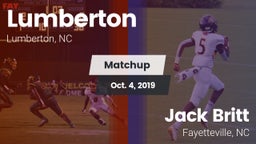 Matchup: Lumberton High vs. Jack Britt  2019