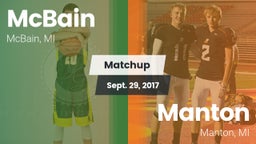 Matchup: McBain  vs. Manton  2017