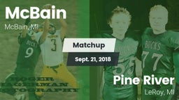 Matchup: McBain  vs. Pine River  2018
