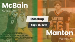 Matchup: McBain  vs. Manton  2018