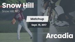 Matchup: Snow Hill High Schoo vs. Arcadia  2017