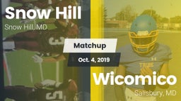 Matchup: Snow Hill High Schoo vs. Wicomico  2019