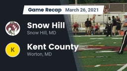 Recap: Snow Hill  vs. Kent County  2021