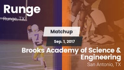 Matchup: Runge  vs. Brooks Academy of Science & Engineering  2017