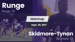 Matchup: Runge  vs. Skidmore-Tynan  2017