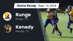 Recap: Runge  vs. Kenedy  2018