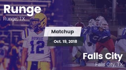 Matchup: Runge  vs. Falls City  2018