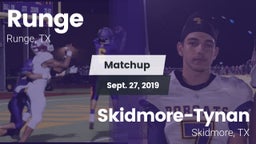 Matchup: Runge  vs. Skidmore-Tynan  2019