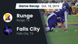 Recap: Runge  vs. Falls City  2019
