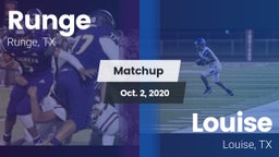 Matchup: Runge  vs. Louise  2020