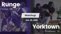 Matchup: Runge  vs. Yorktown  2020