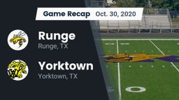 Recap: Runge  vs. Yorktown  2020