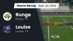 Recap: Runge  vs. Louise  2022
