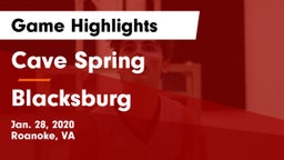 Cave Spring  vs Blacksburg  Game Highlights - Jan. 28, 2020