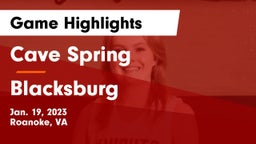 Cave Spring  vs Blacksburg  Game Highlights - Jan. 19, 2023