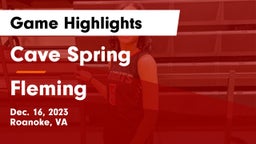Cave Spring  vs Fleming  Game Highlights - Dec. 16, 2023