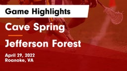 Cave Spring  vs Jefferson Forest  Game Highlights - April 29, 2022
