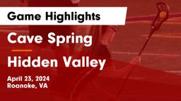 Cave Spring  vs Hidden Valley  Game Highlights - April 23, 2024