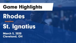 Rhodes  vs St. Ignatius  Game Highlights - March 5, 2020