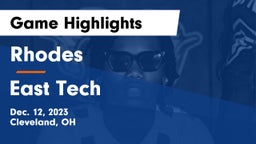 Rhodes  vs East Tech  Game Highlights - Dec. 12, 2023