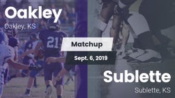 Matchup: Oakley  vs. Sublette  2019