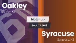 Matchup: Oakley  vs. Syracuse  2019