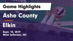 Ashe County  vs Elkin Game Highlights - Sept. 10, 2019