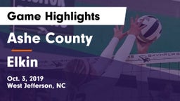Ashe County  vs Elkin Game Highlights - Oct. 3, 2019