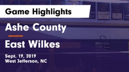 Ashe County  vs East Wilkes  Game Highlights - Sept. 19, 2019
