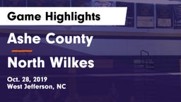 Ashe County  vs North Wilkes Game Highlights - Oct. 28, 2019