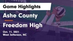 Ashe County  vs Freedom High Game Highlights - Oct. 11, 2021