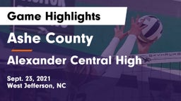 Ashe County  vs Alexander Central High Game Highlights - Sept. 23, 2021