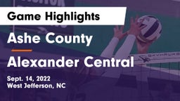 Ashe County  vs Alexander Central  Game Highlights - Sept. 14, 2022
