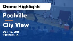 Poolville  vs City View  Game Highlights - Dec. 18, 2018