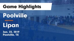 Poolville  vs Lipan  Game Highlights - Jan. 22, 2019