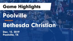 Poolville  vs Bethesda Christian  Game Highlights - Dec. 12, 2019