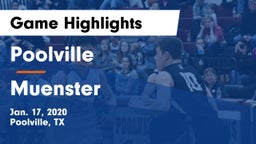 Poolville  vs Muenster  Game Highlights - Jan. 17, 2020