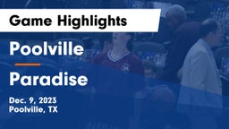 Poolville  vs Paradise  Game Highlights - Dec. 9, 2023