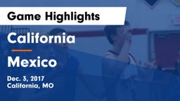 California  vs Mexico  Game Highlights - Dec. 3, 2017