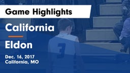 California  vs Eldon  Game Highlights - Dec. 16, 2017