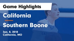 California  vs Southern Boone  Game Highlights - Jan. 8, 2018