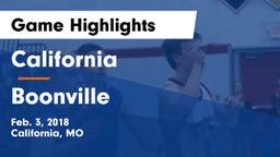 California  vs Boonville  Game Highlights - Feb. 3, 2018