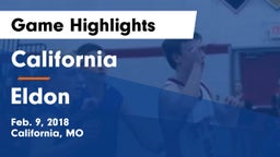 California  vs Eldon  Game Highlights - Feb. 9, 2018