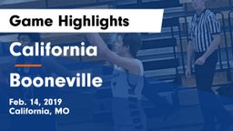California  vs Booneville  Game Highlights - Feb. 14, 2019