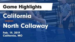 California  vs North Callaway  Game Highlights - Feb. 19, 2019