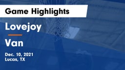Lovejoy  vs Van  Game Highlights - Dec. 10, 2021