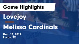 Lovejoy  vs Melissa Cardinals Game Highlights - Dec. 13, 2019